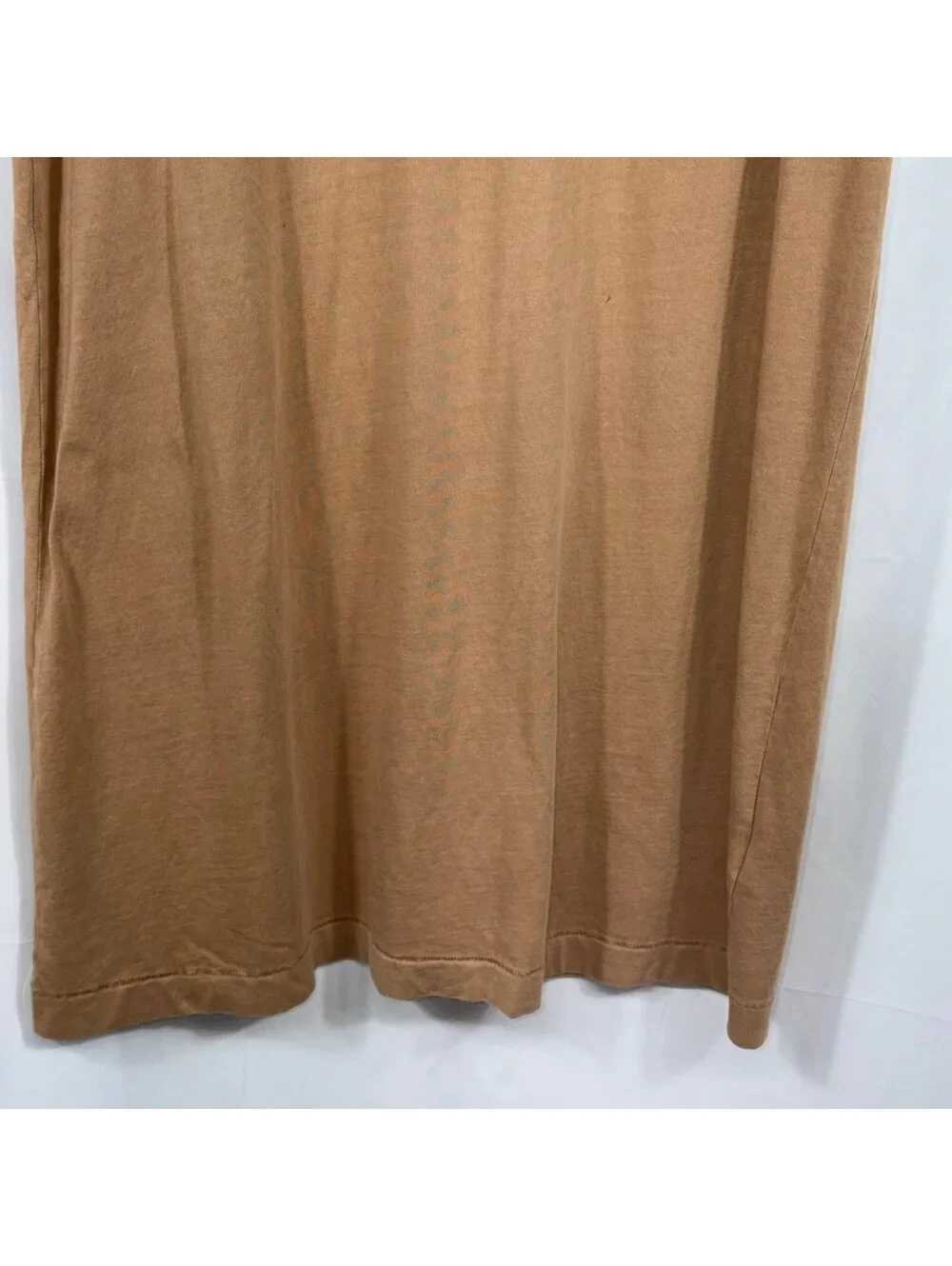 Old Navy Tan Pocket T-Shirt Dress 100% Cotton Size Medium Tall